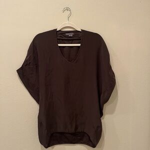 Vince Dark Brown Women's Blouse